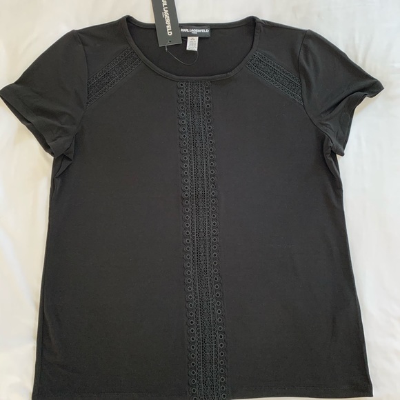 Karl Lagerfeld Women’s Top Color Black - Picture 2 of 8